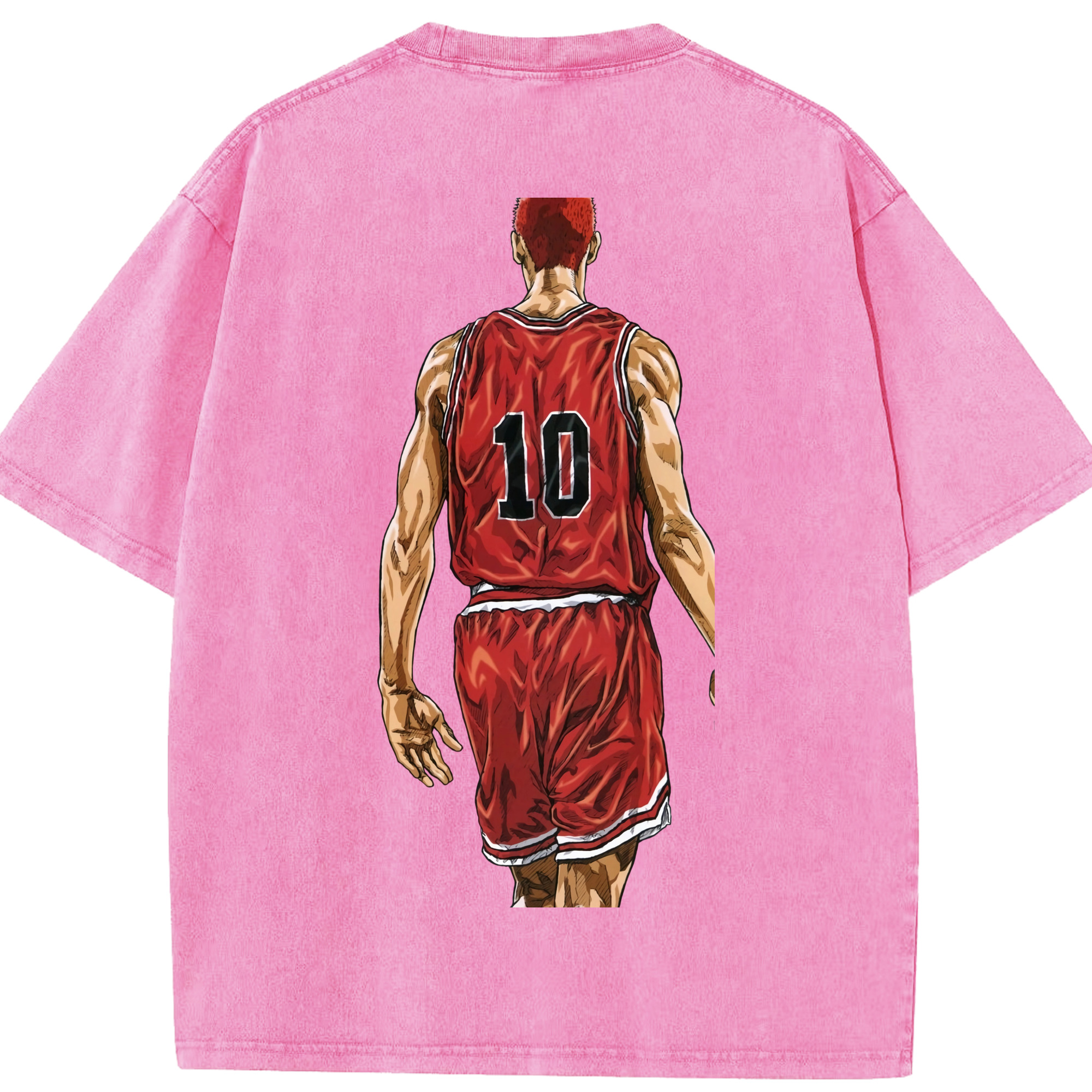 （画像用） SLAM DUNK／スラムダンク 綿100% ヴィンテージ風 半袖Tシャツ（背面プリント）
